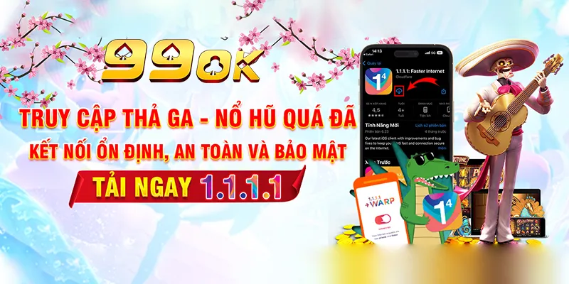 Cài đặt ứng dụng 1.1.1.1 free để giải trí thuận lợi